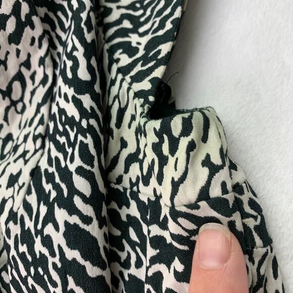 Diane von Furstenberg Size XS Pele Snake Wave Jacquard Green Shift Dress READ - Picture 8 of 16